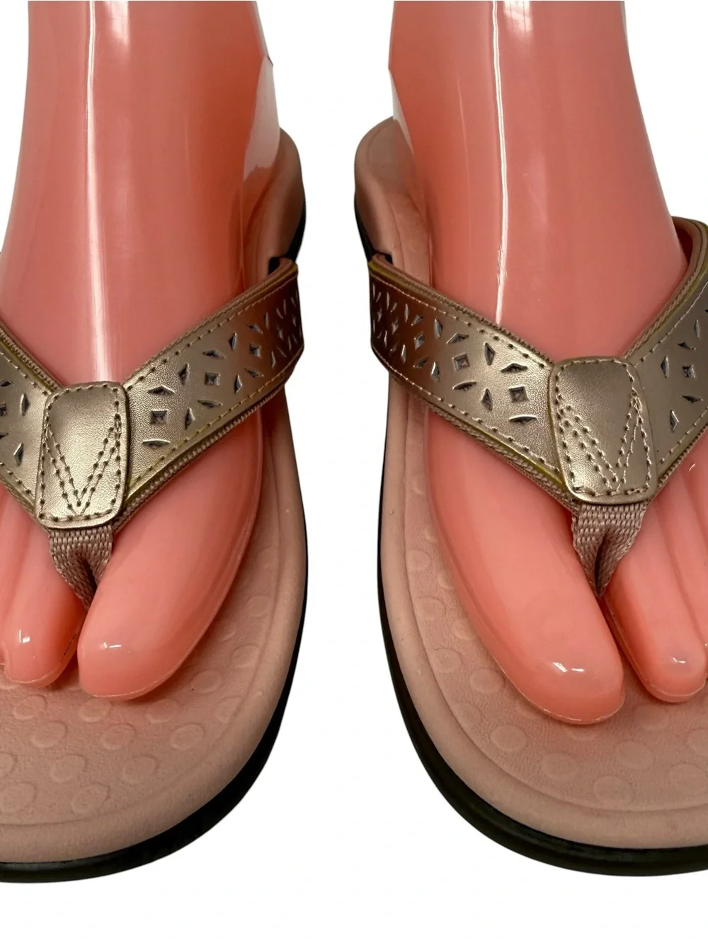 Vionic Tideperf Women’s Size 9 Flip Flop Sandals Rose Gold comfort shoes - Picture 2 of 8